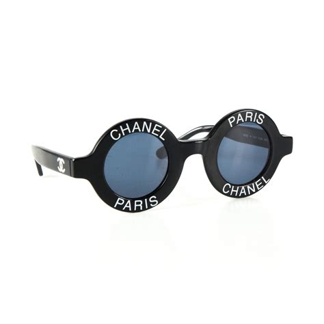 chanel denim round sunglasses|Chanel round sunglasses vintage.